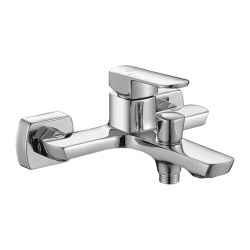 Laveo - Calla - nástenná vaňová batéria bez príslušenstva, chróm (BAC_010D)