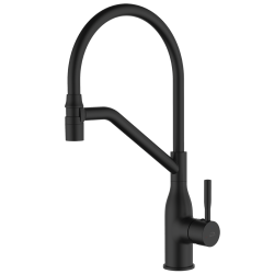 Laveo - Colina - stojanková drezová batéria U, čierna (BCO_B78D)