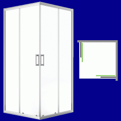 Laveo - Desna - štvorcový sprchovací kút 80x80 cm (JKD_086K)