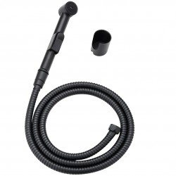 Laveo - Fen - Sprchová súprava s bidetovou sprškou, čierna (NAF_71BD)