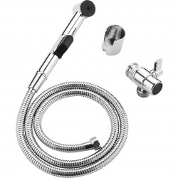 Laveo - Fen - Sprchová súprava s bidetovou sprškou s prepínačom, chróm (NAF_01PD)