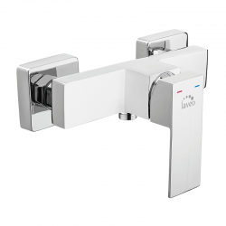 Laveo - Kvadrato - nástenná sprchová batéria bez príslušenstva, chróm (BLQ_040D)
