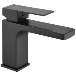 Laveo - Kvadrato - stojanková umývadlová batéria, čierna (BLQ_722D)