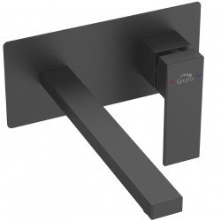 Laveo - Kvadrato - umývadlová batéria podomietková, čierna (BLQ_722P)