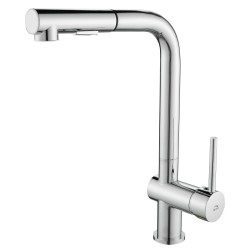 Laveo - Luna - stojančeková drezová batéria výsuvná, chróm (BLZ_069D)