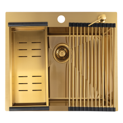 Laveo - Malawi - drez 50x58 cm, 1-komora, s príslušenstvom, zlatý (SLMAG10D)