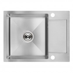 Laveo - Marmara - drez 44x57 cm, 1-komora s odkvapkávačom, nerez (SAM_013T)