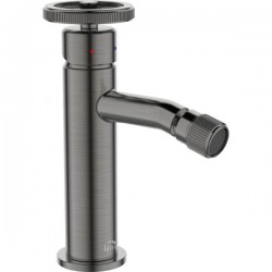 Laveo - Muro - stojančeková bidetová batéria s výpustí, grafit (BAU_932D)