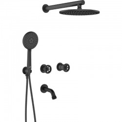 Laveo - Muro - vaňová/sprchová batéria podomietková s príslušenstvom (BAU_711P)