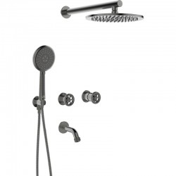 Laveo - Muro - vaňová/sprchová batéria podomietková s príslušenstvom (BAU_911P)