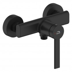 Laveo - Pinar - nástenná sprchová batéria bez príslušenstva, čierna (BAW_740D)