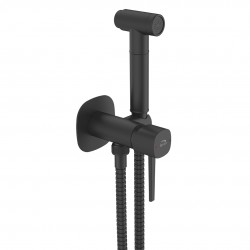 Laveo - Pola - bidetová batéria podomietková so sprchovou súpravou, čierna (BAP_731P)