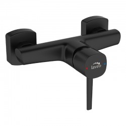 Laveo - Pola - nástenná sprchová batéria bez príslušenstv, čiernaa (BAP_740D)