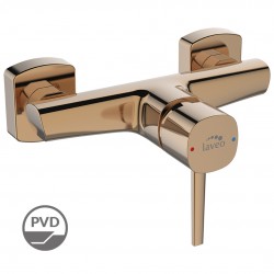 Laveo - Pola - nástenná sprchová batéria bez príslušenstva, ružové zlato (BAP_840D)