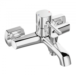Laveo - Pola - nástenná vaňová batéria bez príslušenstva, chróm (BAP_010D)