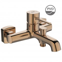 Laveo - Pola - nástenná vaňová batéria bez príslušenstva, ružové zlato (BAP_810D)