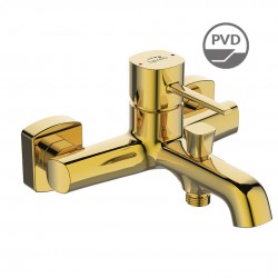Laveo - Pola - nástenná vaňová batéria bez príslušenstva, zlato (BAP_G10D)