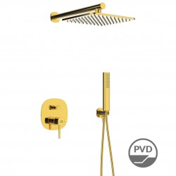 Laveo - Pola - podomietková sprchová batéria s príslušenstvom, zlato (BAP_G01P)