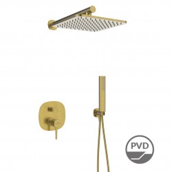 Laveo - Pola - podomietková sprchová batéria s príslušenstvom, zlato (BAP_G0PB)