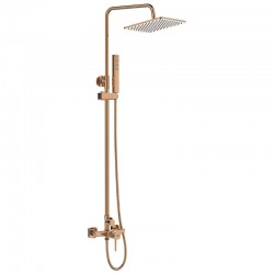 Laveo - Pola - sprchový stĺp, ružové zlato (PLA_80KX)