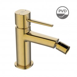 Laveo - Pola - stojančeková bidetová batéria s výpustím, kartáčované zlato (BAP_G32B)