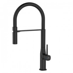 Laveo - Pola - stojančeková drezová batéria U, čierna (BAP_B78D)