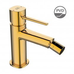 Laveo - Pola - stojanková bidetová batéria s výpustí, zlato (BAP_G32D)