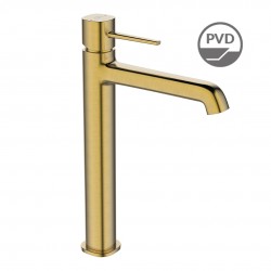 Laveo - Pola - stojanková umývadlová batéria na dosk, zlatou kartáčované (BAP_G2NB)