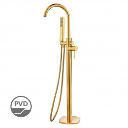 Laveo - Pola - vaňová batéria voľnestojaca, zlato (BAP_G11S)