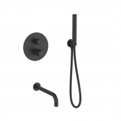 Laveo - Pretto - podomietková vaňová batéria so sprchovou súpravou (BAO_711P)