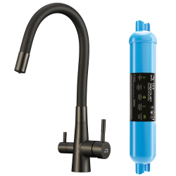 Laveo - Riveco – drezová batéria s elastickým výtokom + zmäkčovací filter (BRID968D)