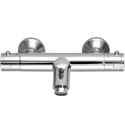 Laveo - Termico - termostatická nástenná vaňová batéria bez príslušenstva, chróm (BAT_01TD)