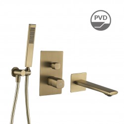 Laveo - Tores - podomietková vaňová batéria so sprchovou súpravou (BVT_G11P)