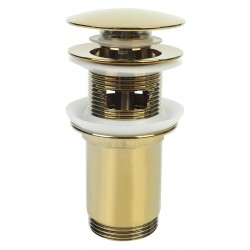 Laveo - Vypúšťacia zátka Click-Clack univerzálna, zlatý (CKK_G2R3)