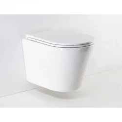 LaVilla WC misa závesná COMO kapotovaná rimless - set vrátane sedátka SLIM s automatickým sklápaním (LA901-926472)