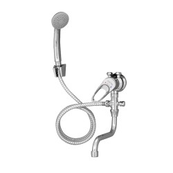 Mereo Batéria kombinovaná páková so sprchou pre nízkotl. ohrievače, ramienko 18cm, sprcha, hadica 1,5m (CBE301026M)