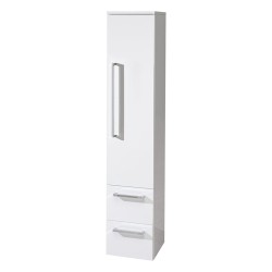 Mereo Bino, kúpeľňová skrinka vysoká 163 cm, pravá, biela (CN668N)