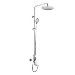 Mereo Dita vaňová batéria s hlavovou guľatou slim sprchou ø 250 mm, nerez (CBE60101SCD2)