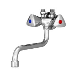 Mereo Drezová nástenná batéria s ramienkom rúrkovým ø 16 mm - 300 mm, chróm (CBS301003M)