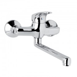 Mereo Drezová nástenná batéria, Sonáta, 150 mm, s ramienkom plochým rovným 160 mm, chróm (CB30202N)