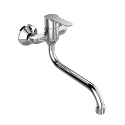 Mereo Drezová nástenná batéria, Zuna, 100 mm, s ramienkom rúrkovým ø 18 mm - 300 mm, chróm (CB301A06Z)