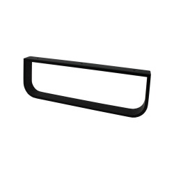 Mereo Držiak uterákov čierny pod nábytkovú dosku - oblý (CN103DB)