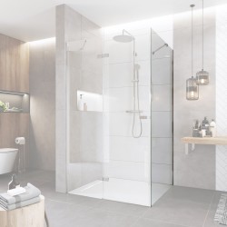 Mereo Fixné sklo, Novea, 86 x 200 cm, chróm ALU, sklo Číre, L/P prevedenie (CK10203Z)