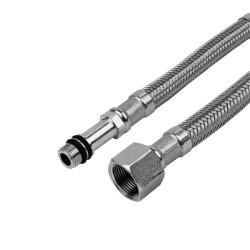 Mereo Hadica pripojovacia nerez, 15 cm, pre batérie so závitom M10 (CB445B)