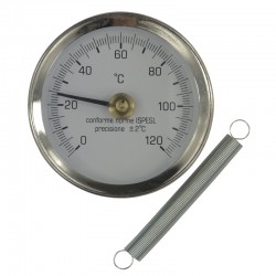 MEREO - Klum Bimetalový teplomer príložný DN 63, 0 - 120 °C (PR3056)