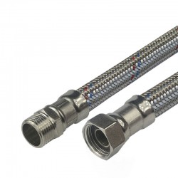 MEREO - Klum Hadica pripojovacia nerez 13x18, MxF, 1/2