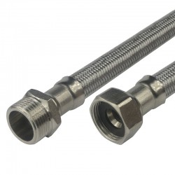 MEREO - Klum Hadica pripojovacia nerez 13x18, MxF, 3/4