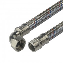 MEREO - Klum Hadica pripojovacia nerez 24x34, MxF, 1