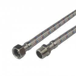 MEREO - Klum Hadica pripojovacia nerezí 8x12, MxF, 3/8