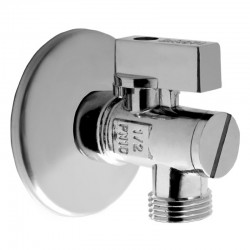 MEREO - Klum Kohút rohový, s filtrom a ružicou, pochr. mosadz, 1/2